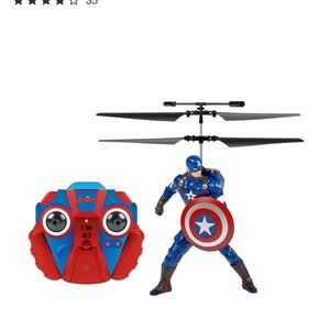 Captain America Heroic Blue and Red Flying Action Figure with Shield